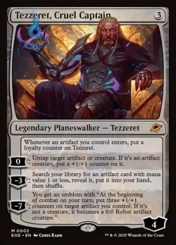 x1 Tezzeret, Cruel Captain M MTG Edge of Eternities M/NM, English - Image 1