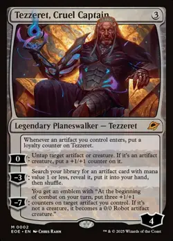 x1 Tezzeret, Cruel Captain M MTG Edge of Eternities M/NM, English - Image 2