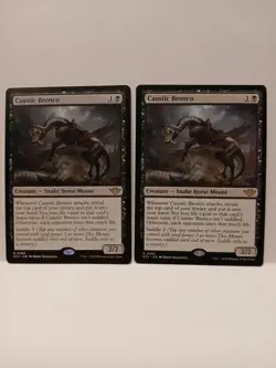 * CAUSTIC BRONCO * X2 * OUTLAWS OF THUNDER JUNCTION * NM * MTG - Image 1