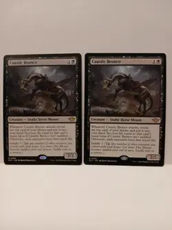 * CAUSTIC BRONCO * X2 * OUTLAWS OF THUNDER JUNCTION * NM * MTG - Image 2