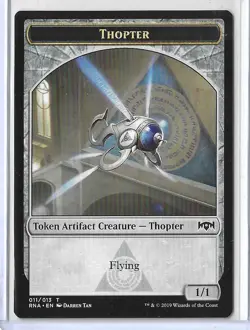 MTG Thopter Ravnica Allegiance (RNA) Token Magic Card #011/013 Unplayed - Image 2