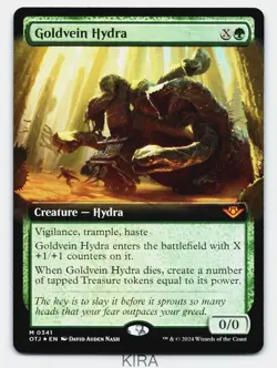 MTG - Goldvein Hydra [Extended Art] - *FOIL* - Outlaws of Thunder Junction -MINT - Image 1