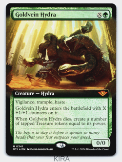MTG - Goldvein Hydra [Extended Art] - *FOIL* - Outlaws of Thunder Junction -MINT - Image 3