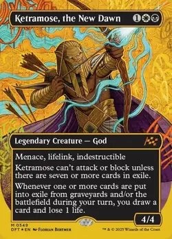 Slightly Played, English - 1 x MTG Ketramose, the New Dawn - First-Place Foil - - Image 1
