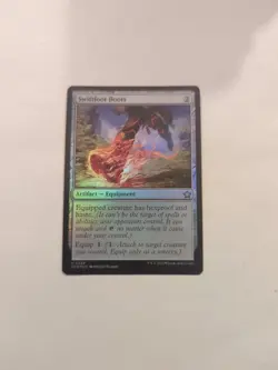 Swiftfoot Boots *FOIL* Foundations NM MTG - Image 1
