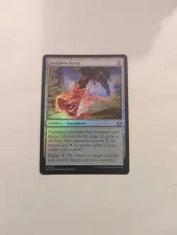 Swiftfoot Boots *FOIL* Foundations NM MTG - Image 2