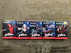 SDCC 2025 HASBRO MAGIC THE GATHERING SPIDER-MAN WELCOME DECK SET OF 5 - Image 2