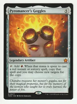 MTG Pyromancer's Goggles (FDN) Foundations NM - Image 1