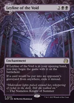 Leyline of the Void - Extended Art Showcase WoEET NM MTG - Image 1