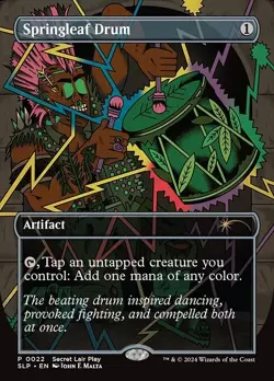 Springleaf Drum - Extended Art Promo Secret Lair Promos NM MTG - Image 1