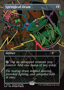 Springleaf Drum - Extended Art Promo Secret Lair Promos NM MTG - Image 2