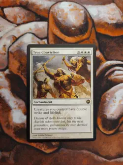 NM True Conviction Scars of Mirrodin SOM MTG Magic the Gathering 1st Edition - Image 3