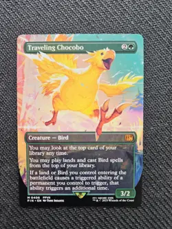Traveling Chocobo M0406 (Borderless) Final Fantasy MTG Regular - Non Foil - Image 1