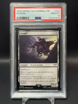 PSA 10 - Nazgul - LOTR Lord of the Rings - Tales From Middle Earth - MTG #337 - Image 3