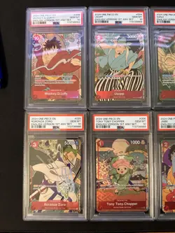 2024 One Piece Card Game English 1st Anniversary Sequential PSA 10 Set - Image 7