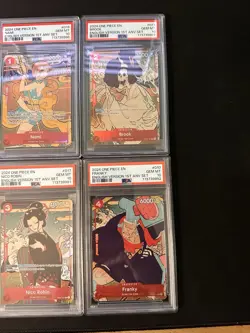 2024 One Piece Card Game English 1st Anniversary Sequential PSA 10 Set - Image 9
