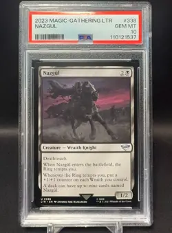PSA 10 - Nazgul - LOTR Lord of the Rings - Tales From Middle Earth - MTG #338 - Image 3
