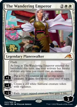 MTG The Wandering Emperor - Foil - Prerelease Promo, Prerelease & Release Promos - Image 2