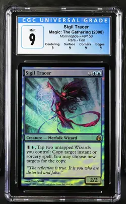 SIGIL TRACER Morningtide Foil Rare CGC 9 Q MTG [Nostalgium] - Image 1