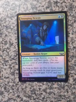 MTG - 1 x Snooping Newsie - Foil  - Streets of New Capenna - Image 1