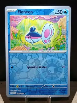 Finneon 035/142 & Lumineon 036/142 Stellar Crown Reverse Holo Pokemon Cards - Image 3