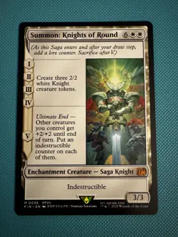 MTG Final Fantasy Summon: Knights of Round NM Mythic Rare 0036 FFVII NON FOIL - Image 1