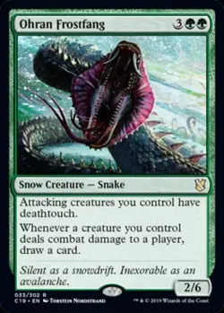 MTG English Ohran Frostfang NM Normal Commander 2019 - Image 2