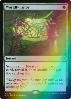MTG - Worldly Tutor - Foil - DMR 185/261 - Dominaria Remastered - Rare - Magic - Image 1