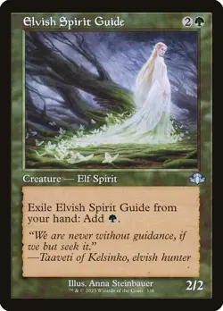 MTG - Elvish Spirit Guide - Retro Frame - DMR 338 - Dominaria Remastered - Magic - Image 1
