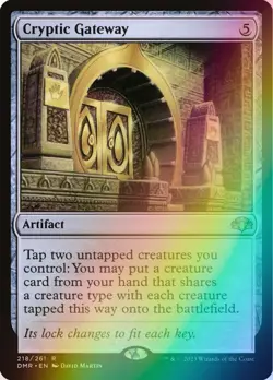 MTG - Cryptic Gateway - Foil - DMR 218/261 - Dominaria Remastered - Rare - Magic - Image 1