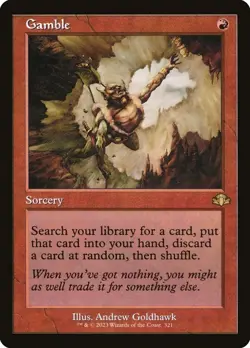 MTG - Gamble - Retro Frame - DMR 321 - Dominaria Remastered - Rare - Magic - Image 1
