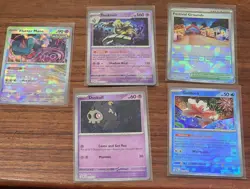 Poke Ball 5 Card Lot Prismatic Evolutions Holo Pokemon TCG - Image 2