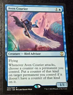 Aven Courier x1 Commander Streets of Capenna NM/M MTG  + *BONUS FULL ART* - Image 1