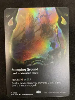 Stomping Ground *BORDERLESS FOIL* #283- Edge of Eternities - MTG - Image 4