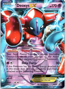POKEMON BLACK STAR PROMO Deoxys EX BW82 FOIL - Image 1
