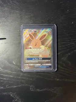 Eevee GX SM233 NM Full Art Promo Black Star Ultra Rare Holo Pokemon TCG Card - Image 1