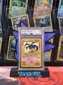 Pokemon Neo Destiny Shining Charizard Holo Card 107/105 PSA 7 - Image 1