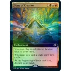 FOIL SONG OF CREATION (EXTENDED ART) Ikoria IKO Magic MTG MINT CARD - Image 1