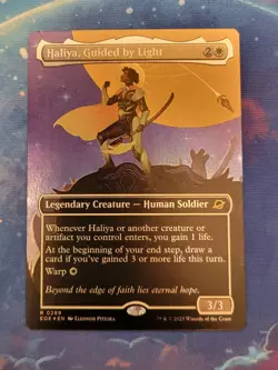 x1 Haliya, Guided by Light - Foil Borderless MTG Edge of Eternities NM SHIPS NOW - Image 1
