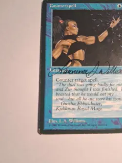 MTG Ice Age - Counterspell - HP - Magic the Gathering Autographed  - Image 6