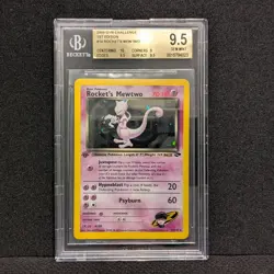 Pokemon 1st Edition Team Rocket Rocket's Mewtwo - Swirl - BGS 9.5 GEM MINT - Image 2