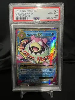 Pokemon 2016 Evolutions XY M SLOWBRO EX #27 PSA 10 Gem Mint - Image 1