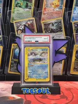 Pokemon Blastoise Holo Rare Expedition #4 PSA 8 - Image 1