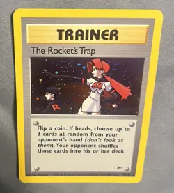 The Rocketâ€™s Trap Holo 19/132 Pokemon Card Gym Heroes Vintage 2000 Nm- - Image 2