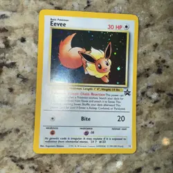 PokÃ©mon Eevee TCG Black Star Promos Holo Card 11 Wizards Swirl NM+ - Image 1