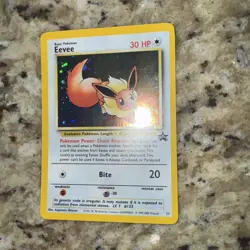 PokÃ©mon Eevee TCG Black Star Promos Holo Card 11 Wizards Swirl NM+ - Image 2