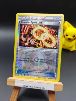 131/160 Groudon Spirit Link Reverse Holo Primal Clash Pokémon TCG Card 2015 - Image 1