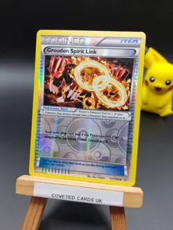 131/160 Groudon Spirit Link Reverse Holo Primal Clash Pokémon TCG Card 2015 - Image 3