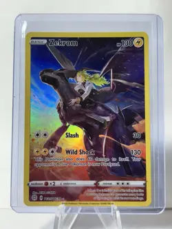 Zekrom & N TG05/TG30 Brilliant Stars Trainer Gallery NM Ultra Rare Pokemon Card - Image 1