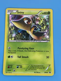 Pokemon TCG Snivy BW06 Black & White Black Star Promo Holo NM+ - Image 3